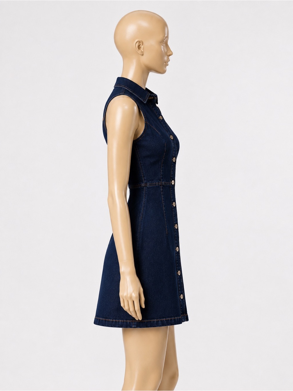 Mango Vicky Denim Button Front Dress - Picture 10 of 15